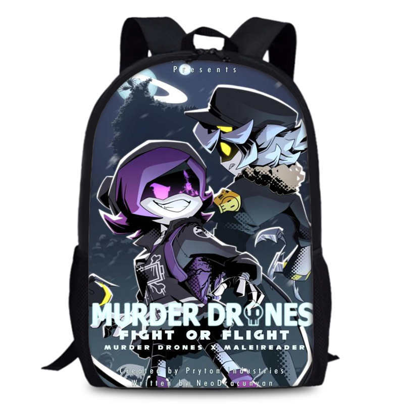 Drone Backpack - Murder Drones 애니메이션 주변기기 배낭 다목적