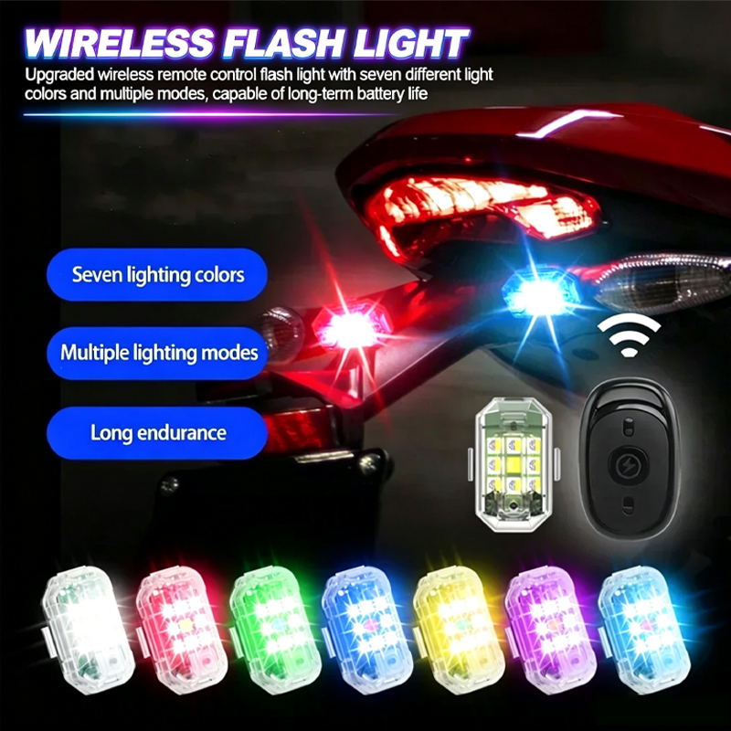 Drone Strobe Light - 오토바이 자동차 자전거 원격 제어 충돌