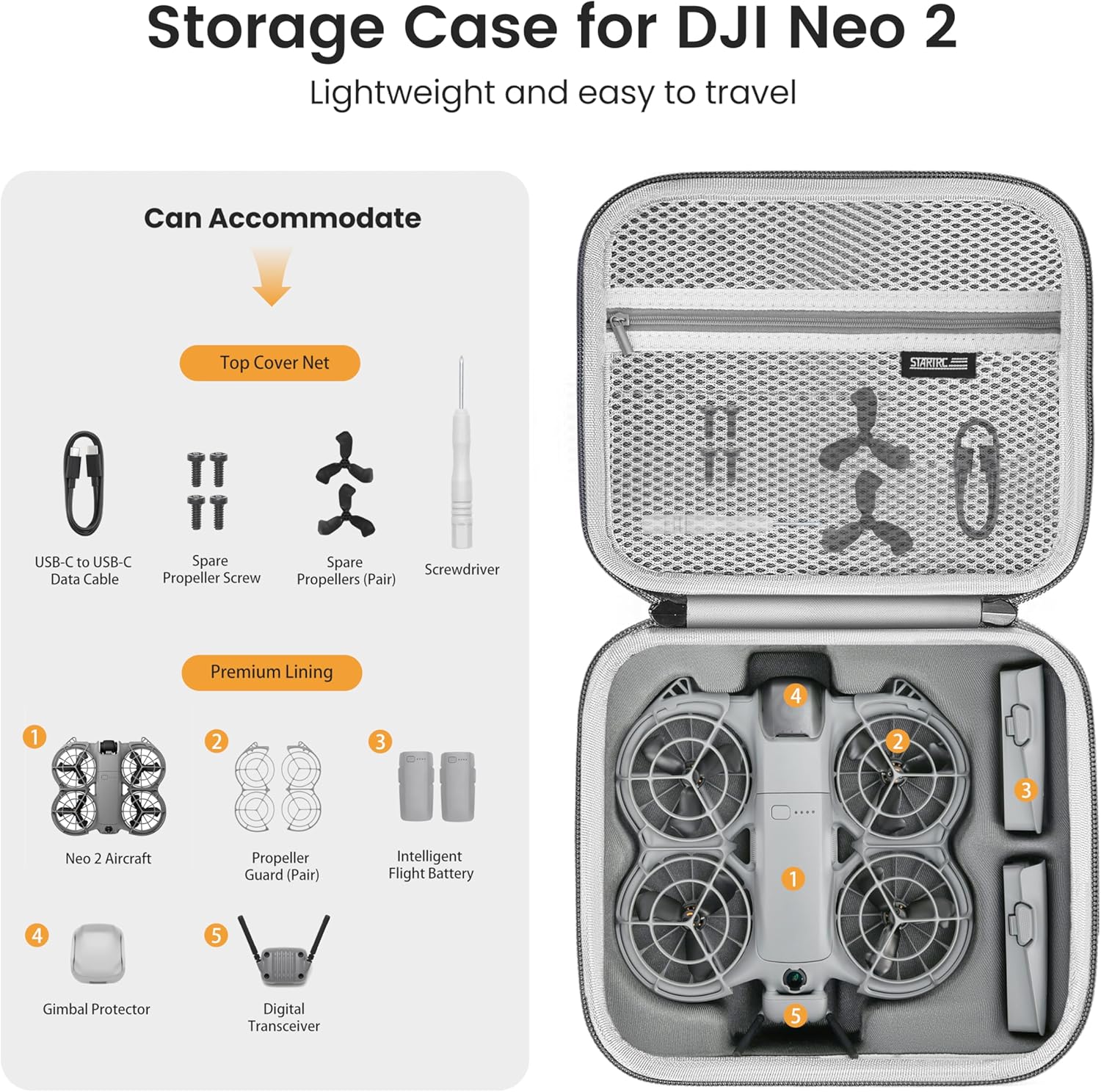 STARTRC Neo 2 휴대용 PU 숄더백 핸드백 D - Drone Carrying Case 리뷰 및 가격