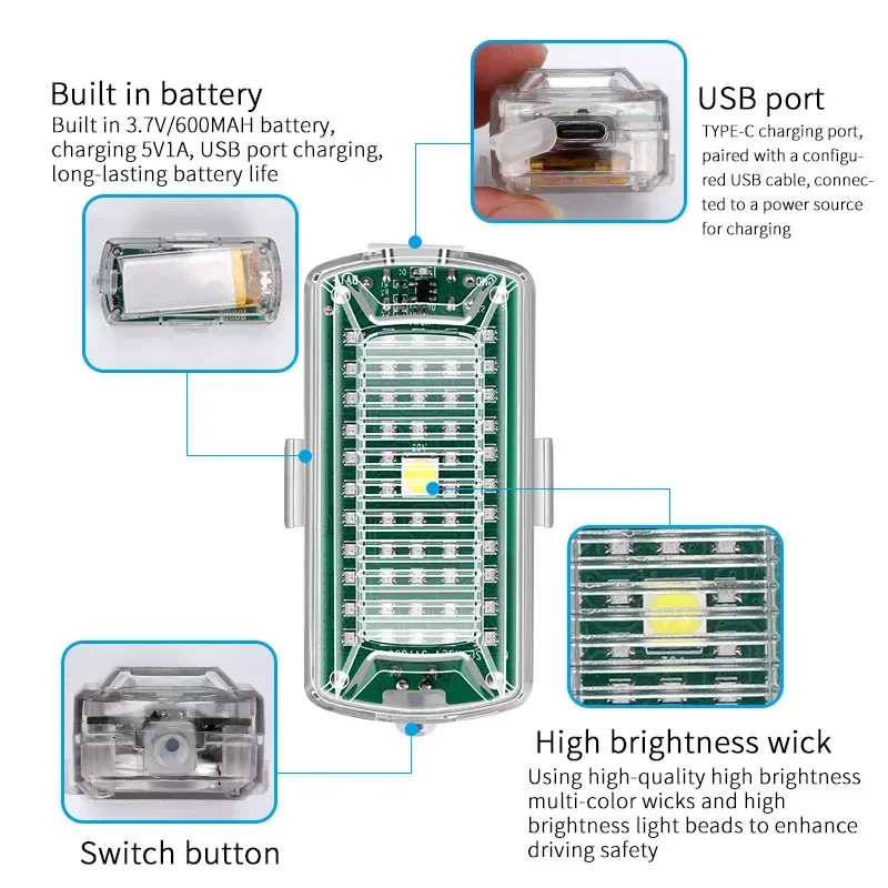 오토바이 자동차 자전거용 무선 LED 드론 스트로브 라 - Drone Beacon Light 리뷰 및 가격