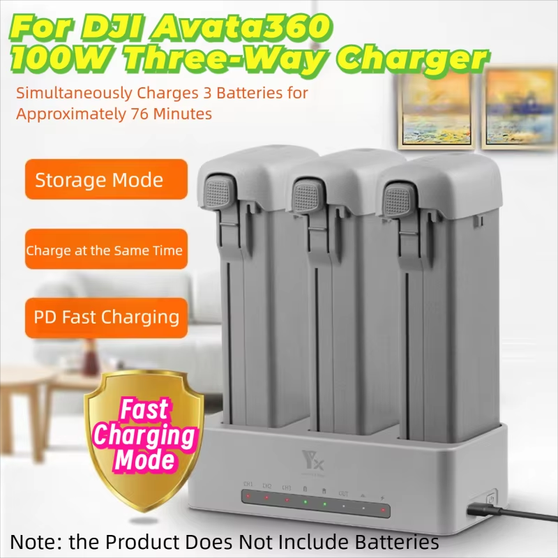 DJI AVATA360 드론 배터리용 3방향 고속 충전 - Drone Charging Hub 리뷰 및 가격