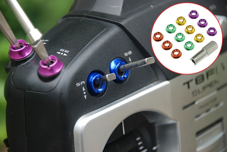 12pcs 스타 파워 라디오 컨트롤 스위치 7 컬러 너 - Drone Control Stick 리뷰 및 가격