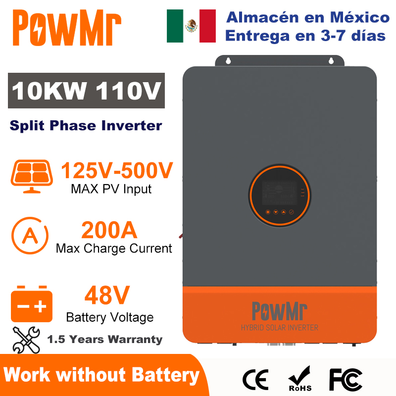 PowMr 10KW 분할 위상 인버터 48V 110V  - Drone Solar Charger 리뷰 및 가격